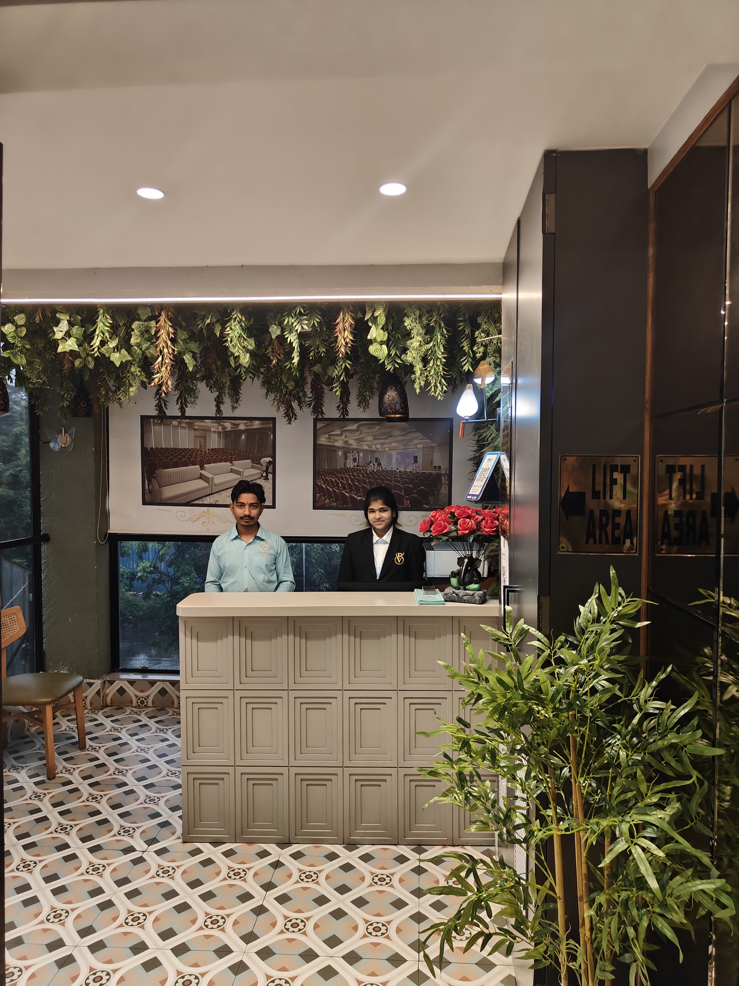 The reception desk at Kingsland