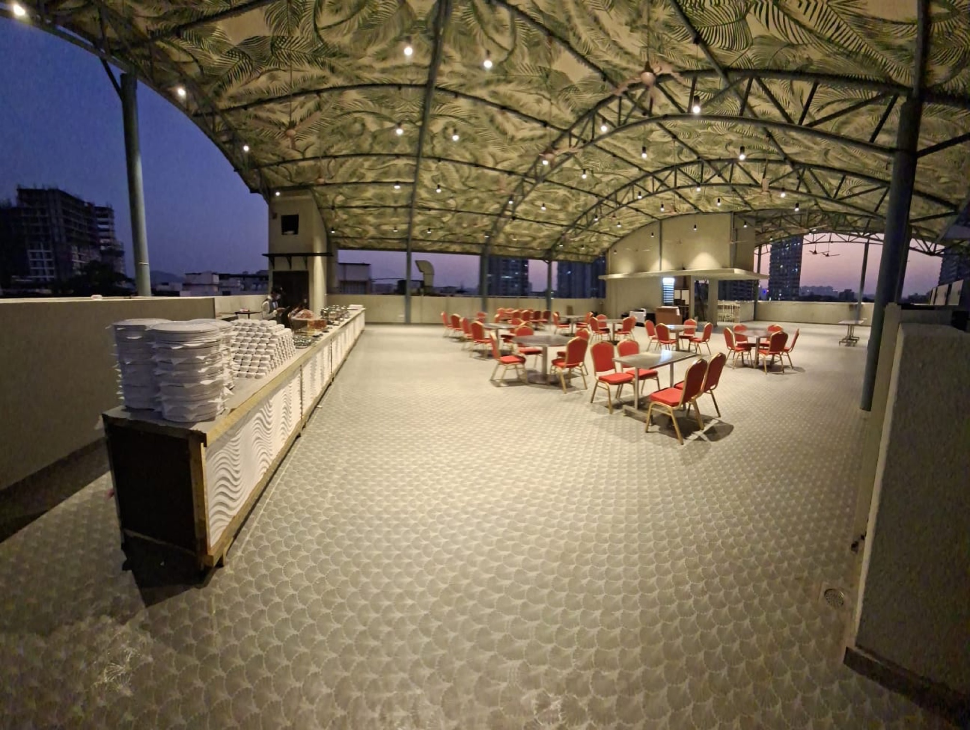 Vidya Banquets at dusk